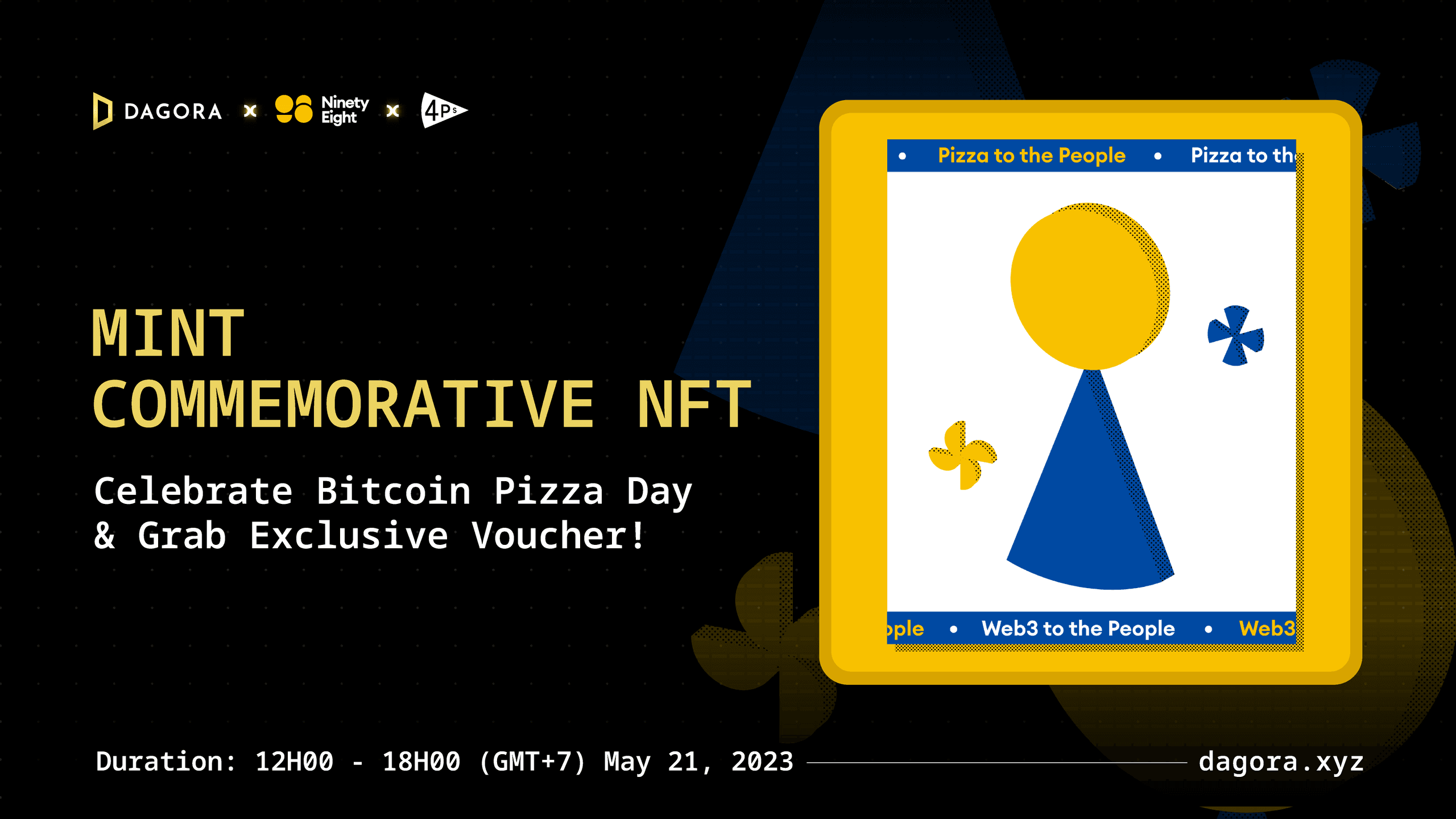 Slicing Up Bitcoin Pizza Day With The Exclusive Ninety Eight x Pizza 4P’s NFT Collection!
